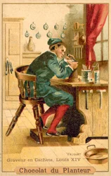 Graveur de timbres, France, époque de Louis XIV